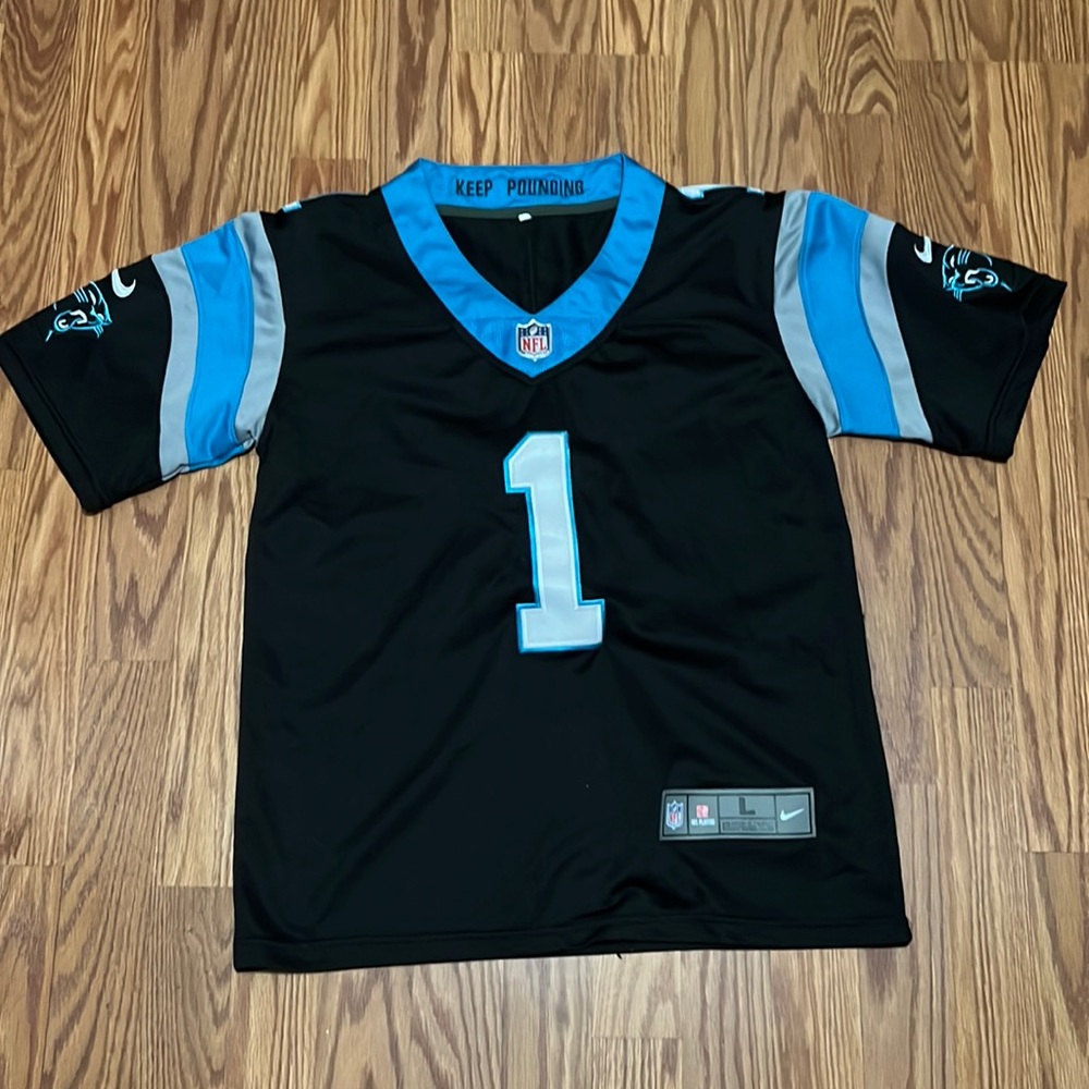 Youth large Cam Newton Jersey